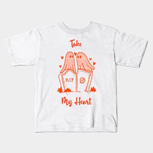 Valentines Day take my heart Kids T-Shirt